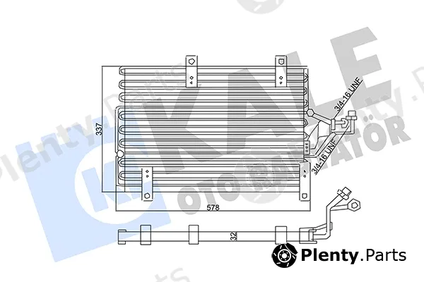Kale Oto Radyatör 357915 — Condenser, air conditioning