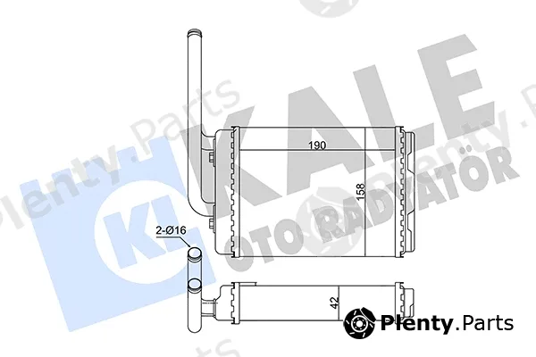Kale Oto Radyatör 347090 — Heat Exchanger, interior heating