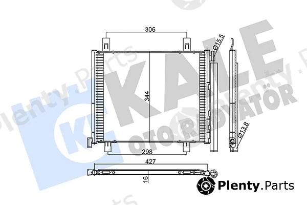 Kale Oto Radyatör 353080 — Condenser, air conditioning