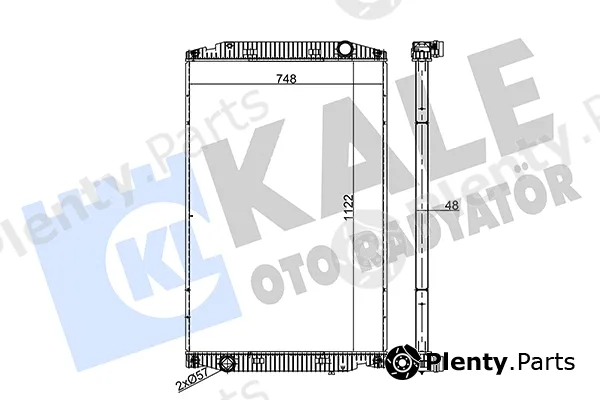 Kale Oto Radyatör 349490 — Radiator, engine cooling