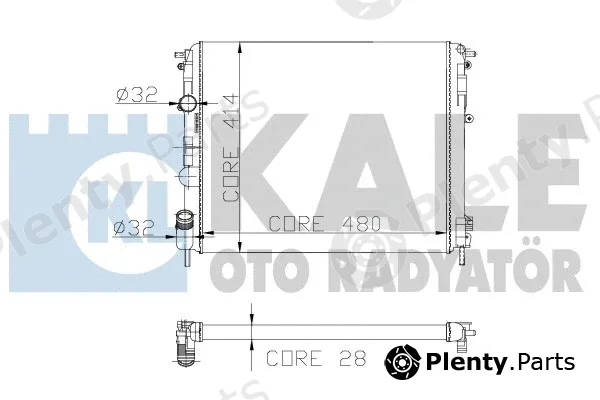 Kale Oto Radyatör 205600 — Radiator, engine cooling