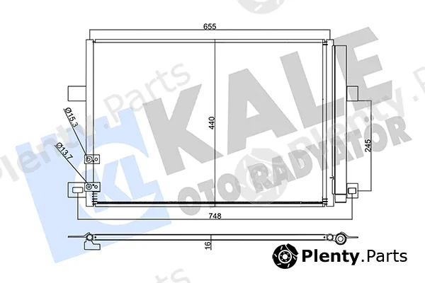 Kale Oto Radyatör 357810 — Condenser, air conditioning