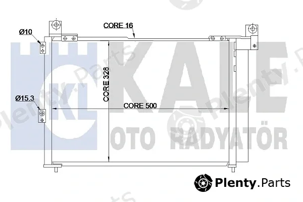 Kale Oto Radyatör 342885 — Condenser, air conditioning