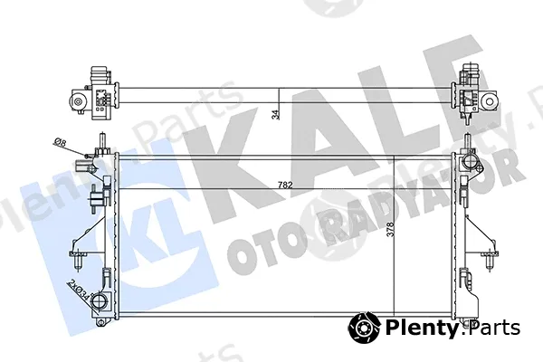 Kale Oto Radyatör 356455 — Radiator, engine cooling