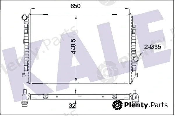Kale Oto Radyatör 355535 — Radiator, engine cooling