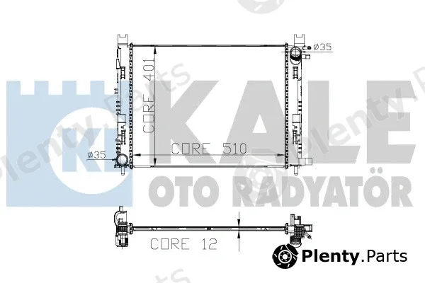 Kale Oto Radyatör 305900 — Radiator, engine cooling