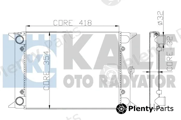 Kale Oto Radyatör 123500 — Radiator, engine cooling