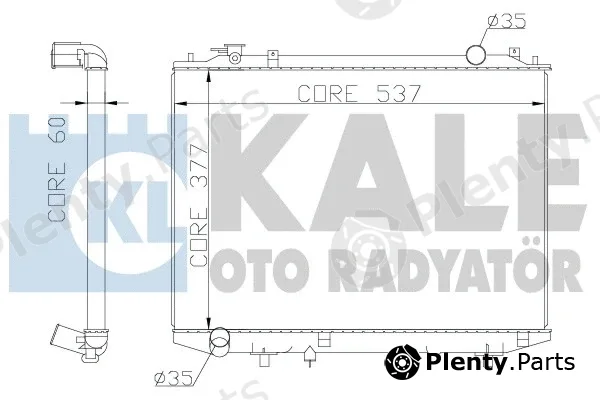 Kale Oto Radyatör 356200 — Radiator, engine cooling