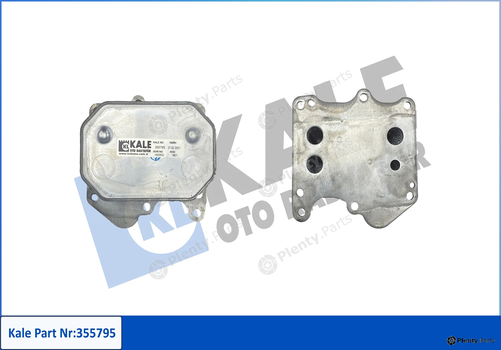 Kale Oto Radyatör 355795 — Oil Cooler, engine oil