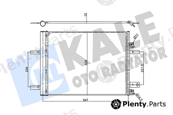 Kale Oto Radyatör 358080 — Condenser, air conditioning