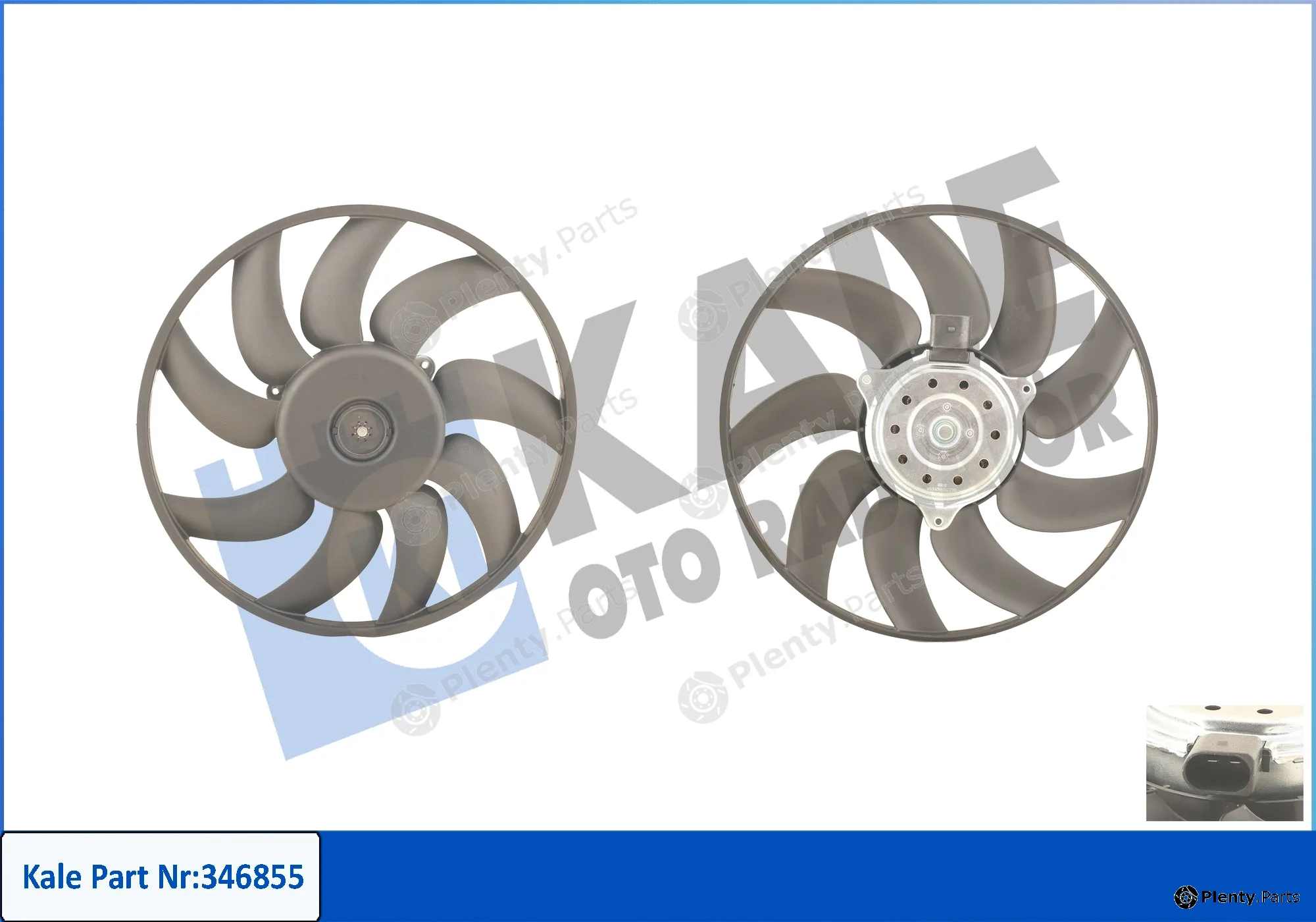 Kale Oto Radyatör 346855 — Fan, engine cooling