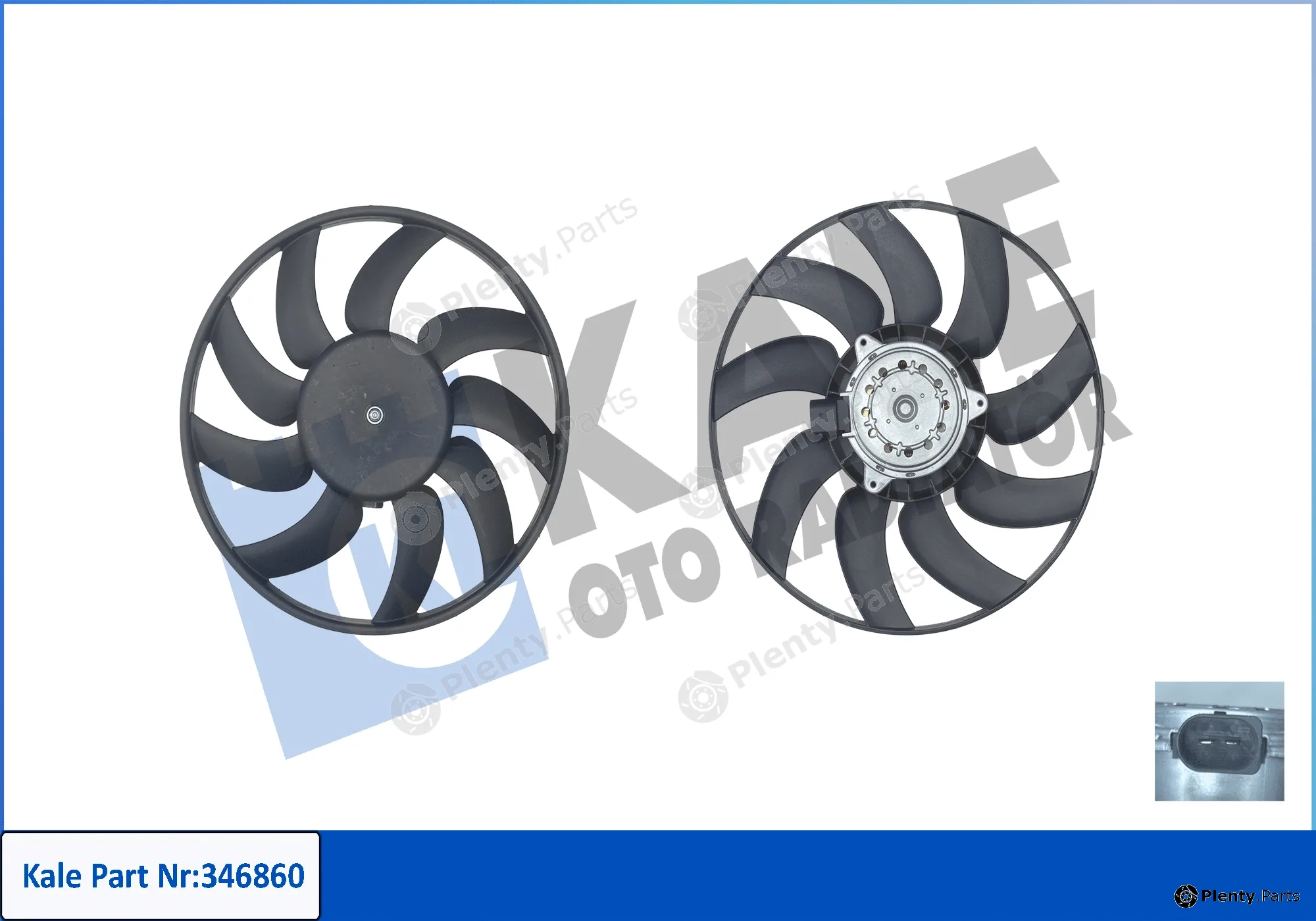 Kale Oto Radyatör 346860 — Fan, engine cooling