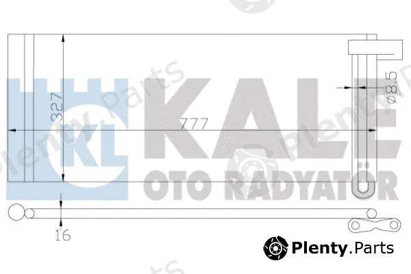 Kale Oto Radyatör 343190 — Condenser, air conditioning