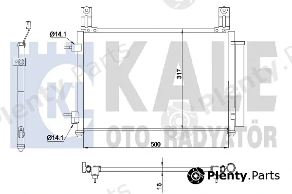 Kale Oto Radyatör 345165 — Condenser, air conditioning