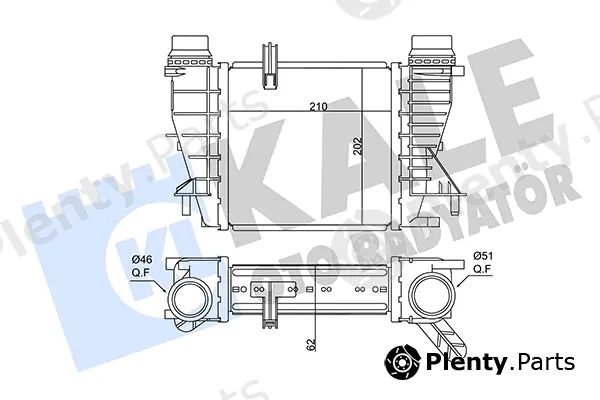 Kale Oto Radyatör 350880 — Charge Air Cooler