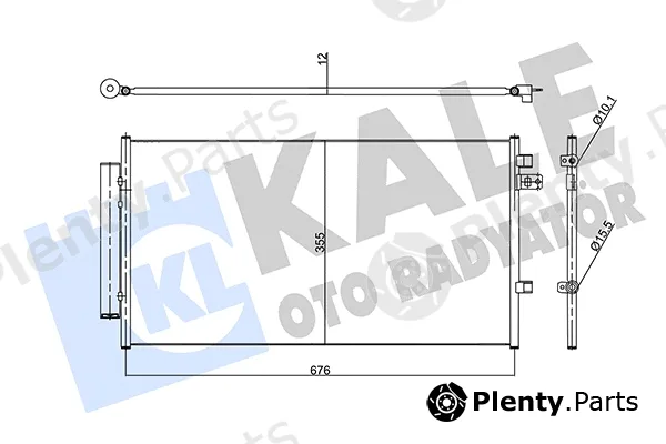 Kale Oto Radyatör 357960 — Condenser, air conditioning