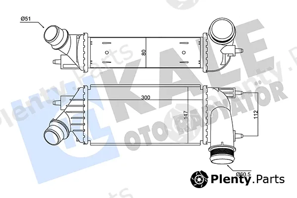 Kale Oto Radyatör 350860 — Charge Air Cooler