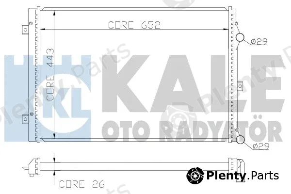 Kale Oto Radyatör 367600 — Radiator, engine cooling