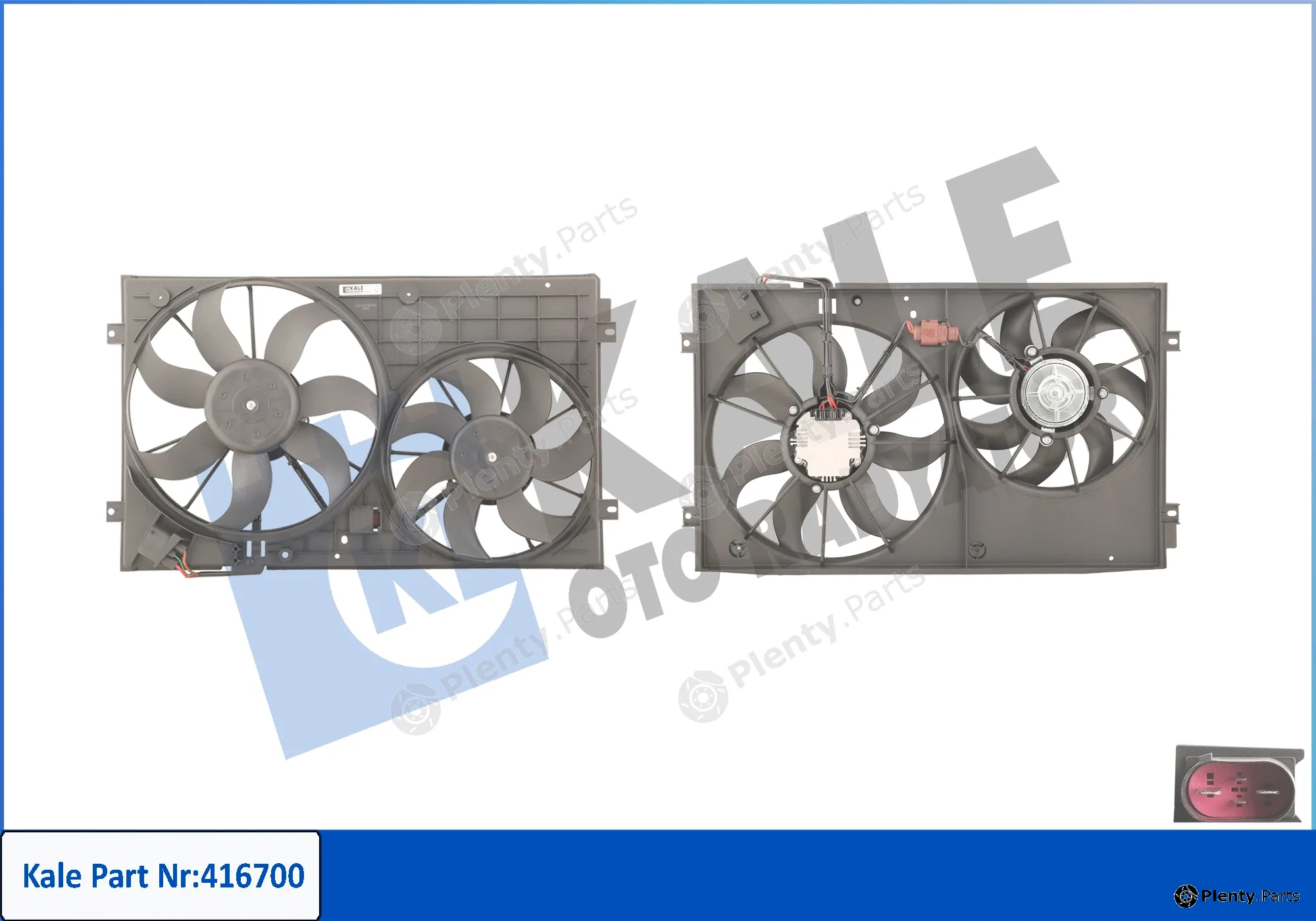 Kale Oto Radyatör 416700 — Fan, engine cooling
