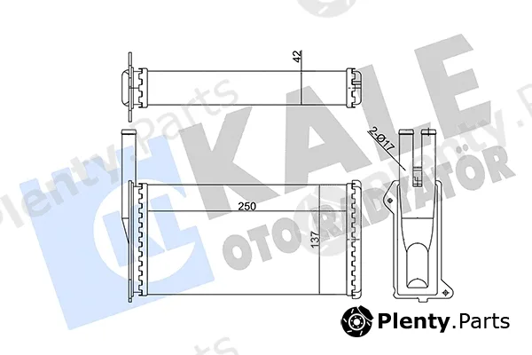 Kale Oto Radyatör 346760 — Heat Exchanger, interior heating