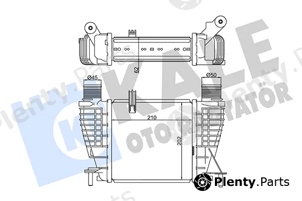 Kale Oto Radyatör 345020 — Charge Air Cooler
