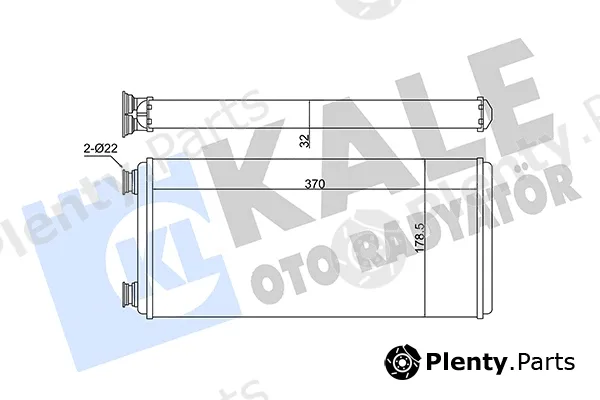 Kale Oto Radyatör 353840 — Heat Exchanger, interior heating