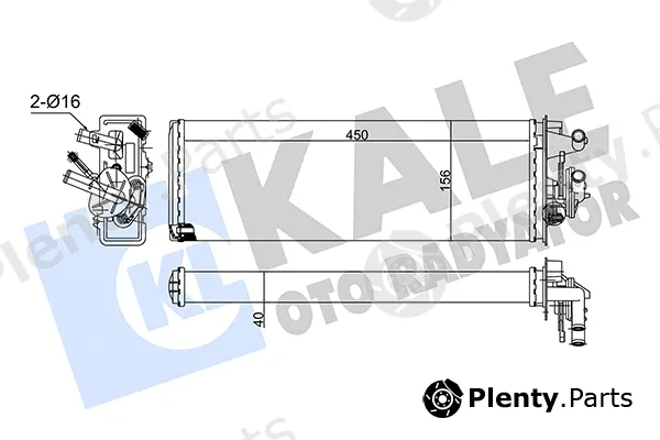 Kale Oto Radyatör 118300 — Heat Exchanger, interior heating
