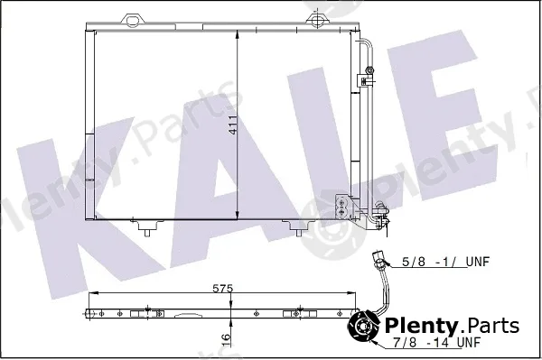 Kale Oto Radyatör 345510 — Condenser, air conditioning