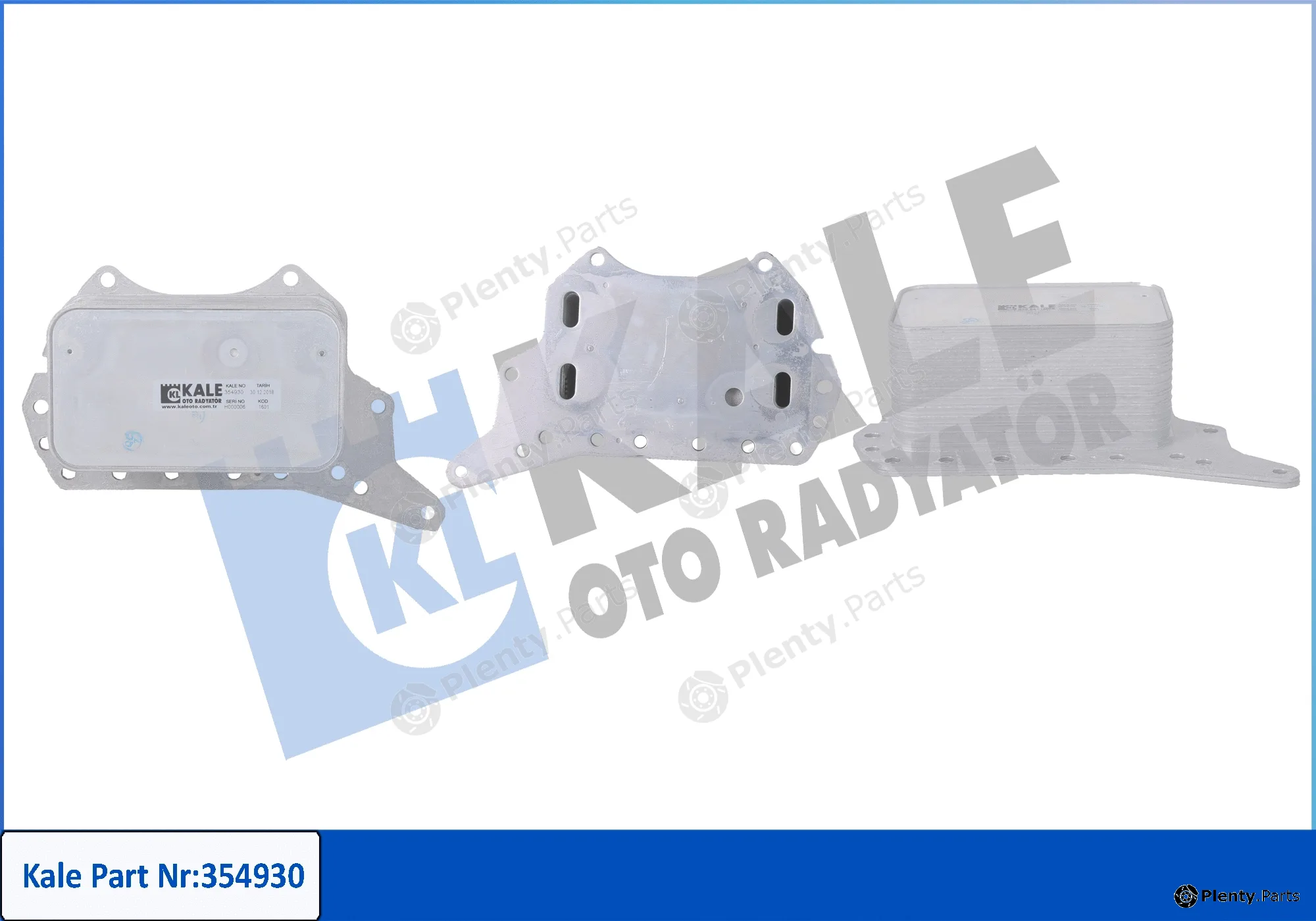 Kale Oto Radyatör 354930 — Oil Cooler, engine oil