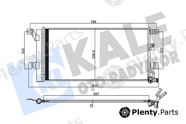 Kale Oto Radyatör 357860 — Condenser, air conditioning