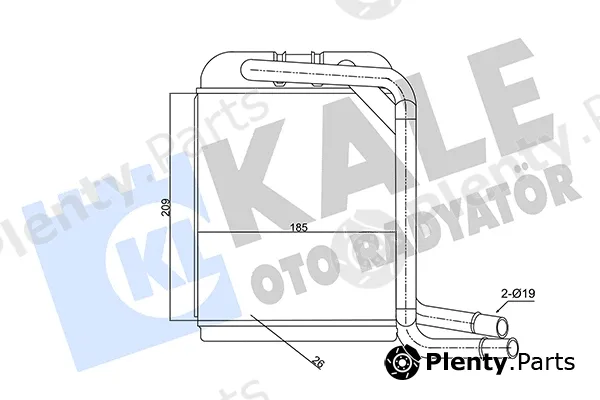 Kale Oto Radyatör 347380 — Heat Exchanger, interior heating