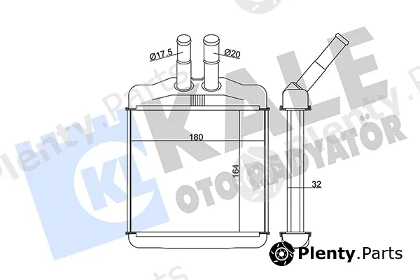 Kale Oto Radyatör 346330 — Heat Exchanger, interior heating