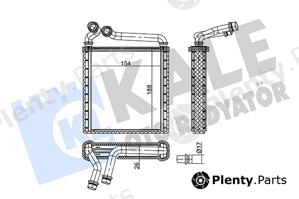 Kale Oto Radyatör 346745 — Heat Exchanger, interior heating