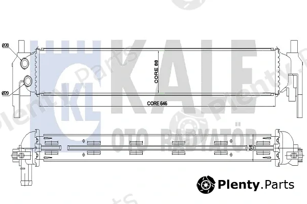 Kale Oto Radyatör 344780 — Low Temperature Cooler, charge air cooler