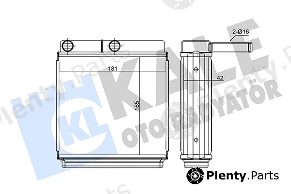Kale Oto Radyatör 228800 — Heat Exchanger, interior heating