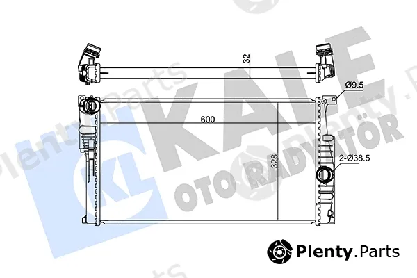Kale Oto Radyatör 346075 — Radiator, engine cooling