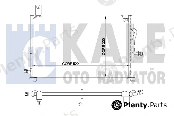 Kale Oto Radyatör 345170 — Condenser, air conditioning
