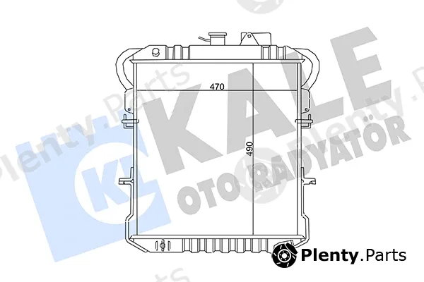 Kale Oto Radyatör 156600 — Radiator, engine cooling