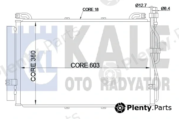 Kale Oto Radyatör 342995 — Condenser, air conditioning