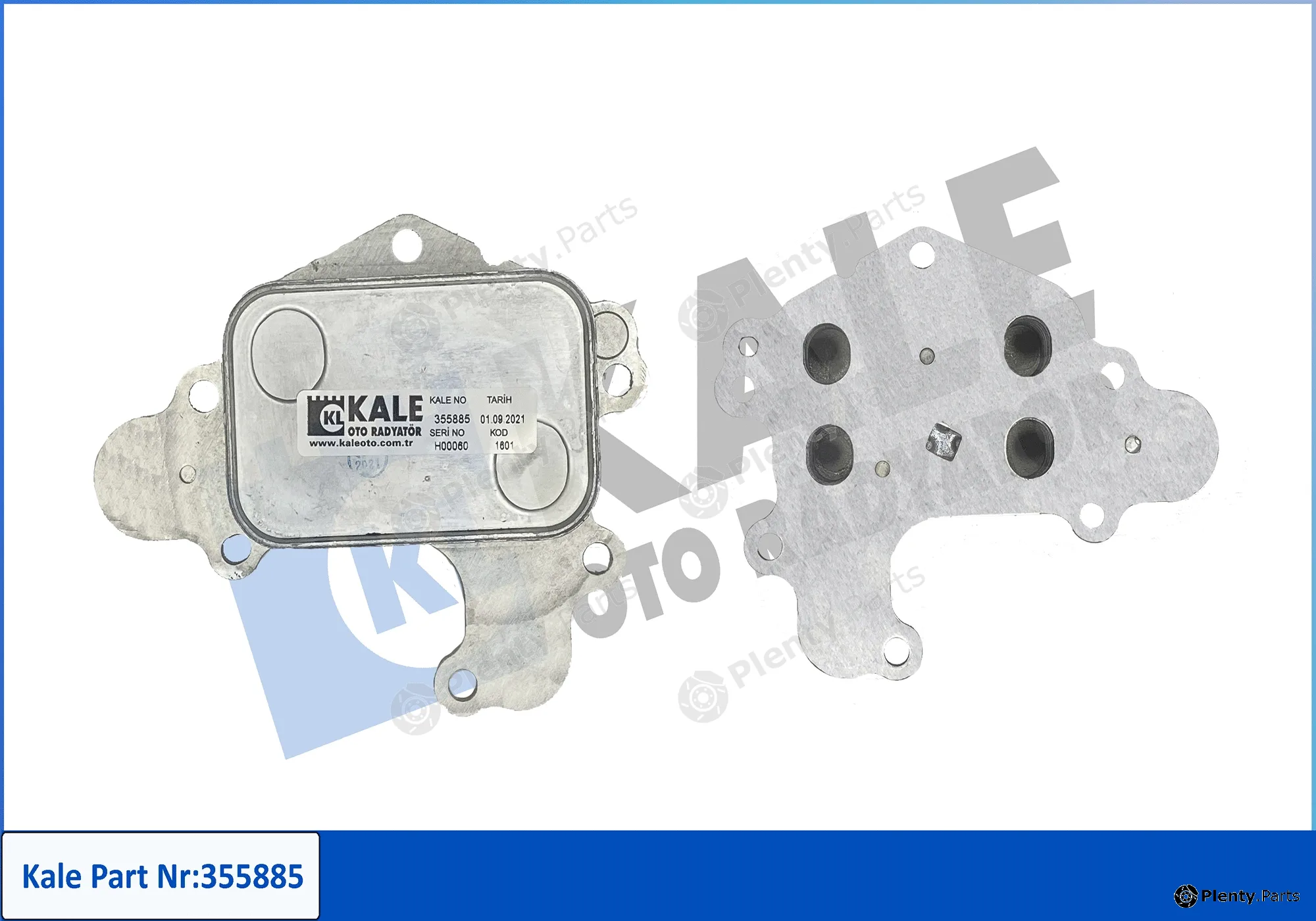 Kale Oto Radyatör 355885 — Oil Cooler, engine oil