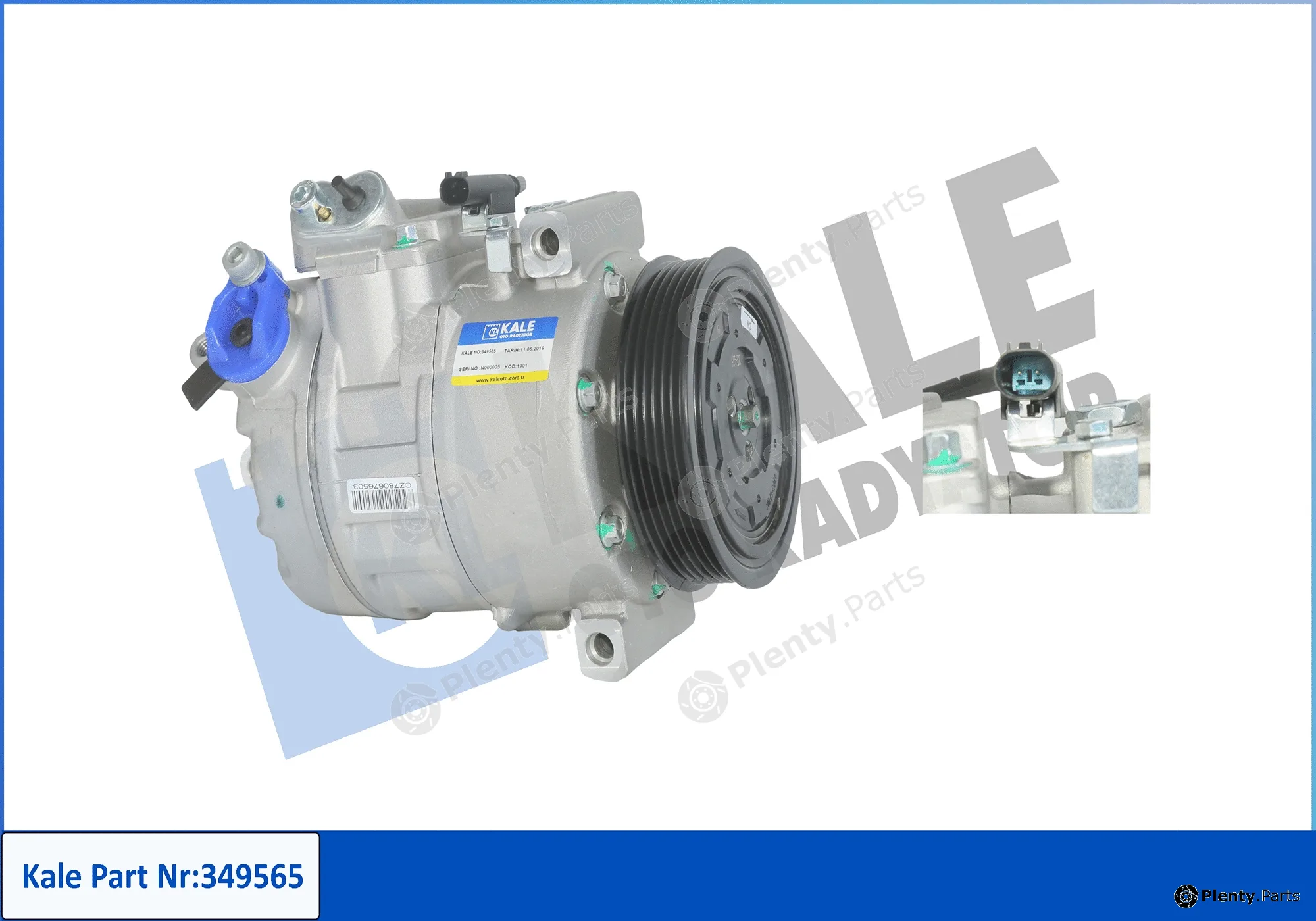 Kale Oto Radyatör 349565 — Compressor, air conditioning