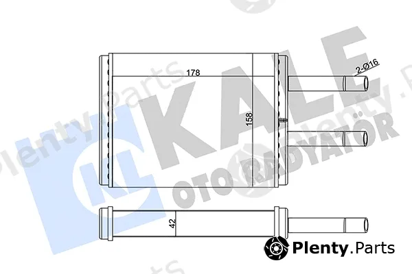 Kale Oto Radyatör 346595 — Heat Exchanger, interior heating