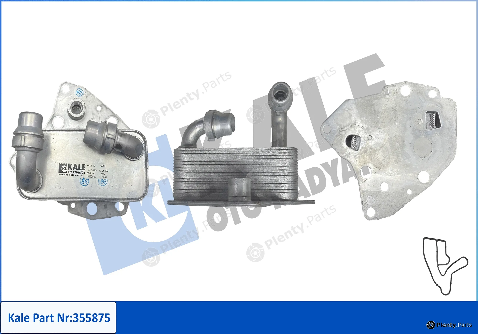 Kale Oto Radyatör 355875 — Oil Cooler, engine oil