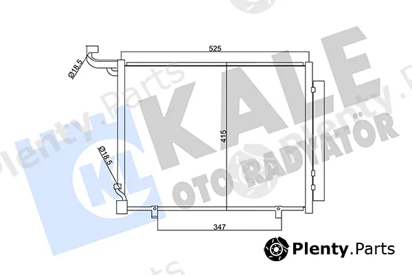 Kale Oto Radyatör 357720 — Condenser, air conditioning