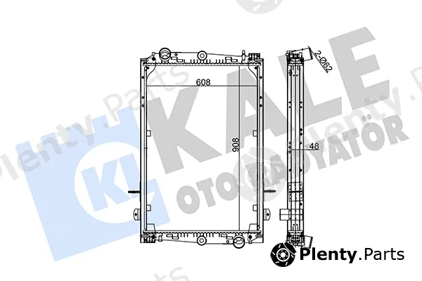 Kale Oto Radyatör 350210 — Radiator, engine cooling