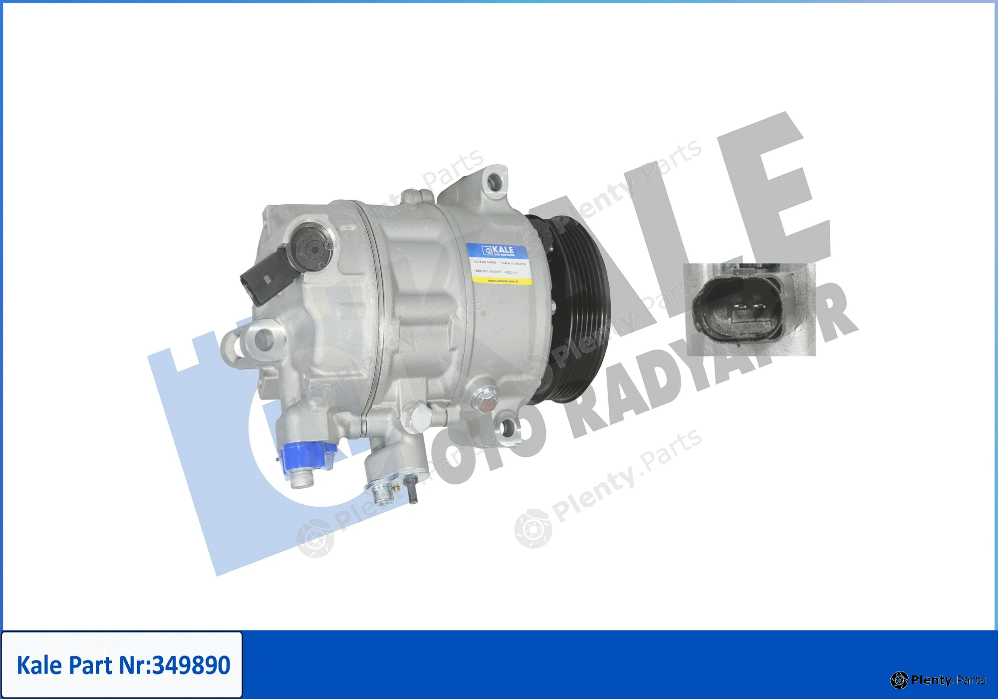 Kale Oto Radyatör 349890 — Compressor, air conditioning