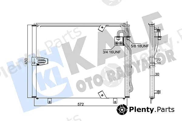 Kale Oto Radyatör 343065 — Condenser, air conditioning