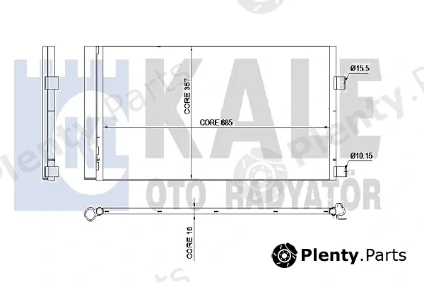 Kale Oto Radyatör 342450 — Condenser, air conditioning
