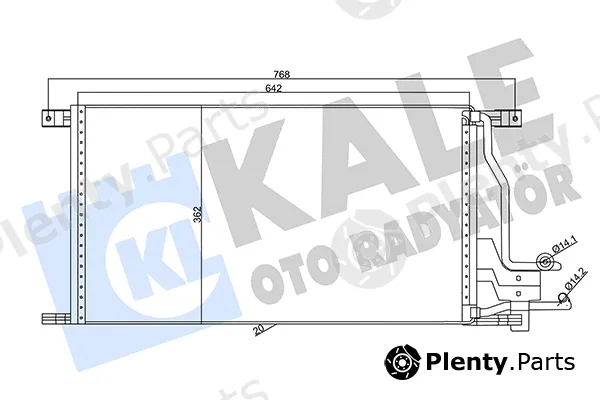 Kale Oto Radyatör 357390 — Condenser, air conditioning