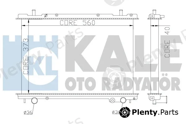 Kale Oto Radyatör 368400 — Radiator, engine cooling